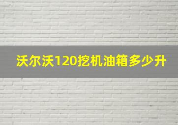 沃尔沃120挖机油箱多少升