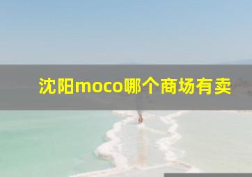 沈阳moco哪个商场有卖