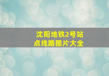 沈阳地铁2号站点线路图片大全