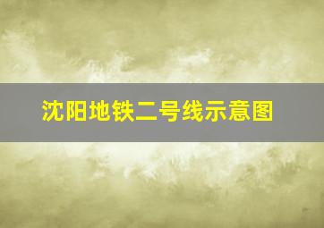 沈阳地铁二号线示意图