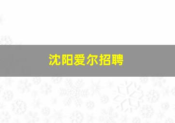 沈阳爱尔招聘