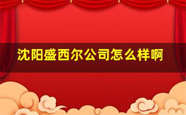 沈阳盛西尔公司怎么样啊