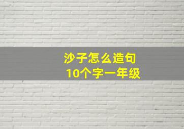 沙子怎么造句10个字一年级