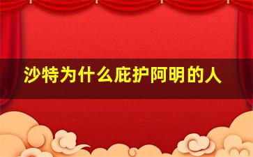 沙特为什么庇护阿明的人