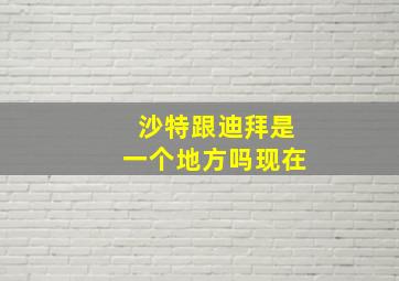 沙特跟迪拜是一个地方吗现在