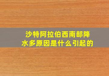 沙特阿拉伯西南部降水多原因是什么引起的