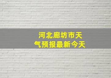 河北廊坊市天气预报最新今天