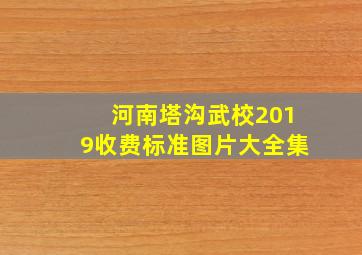 河南塔沟武校2019收费标准图片大全集