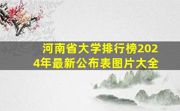 河南省大学排行榜2024年最新公布表图片大全