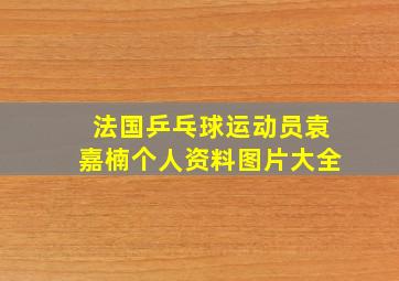 法国乒乓球运动员袁嘉楠个人资料图片大全