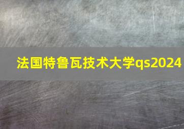 法国特鲁瓦技术大学qs2024