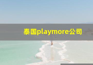 泰国playmore公司