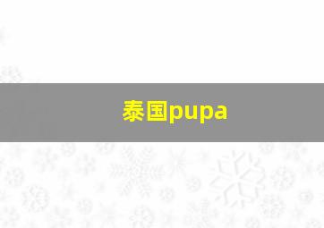 泰国pupa