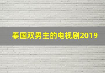 泰国双男主的电视剧2019