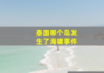 泰国哪个岛发生了海啸事件