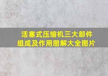 活塞式压缩机三大部件组成及作用图解大全图片