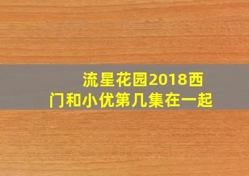 流星花园2018西门和小优第几集在一起