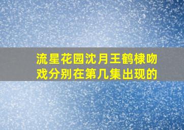 流星花园沈月王鹤棣吻戏分别在第几集出现的