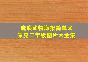 流浪动物海报简单又漂亮二年级图片大全集