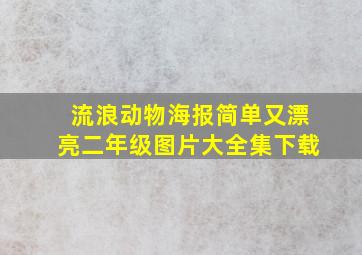 流浪动物海报简单又漂亮二年级图片大全集下载