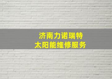 济南力诺瑞特太阳能维修服务