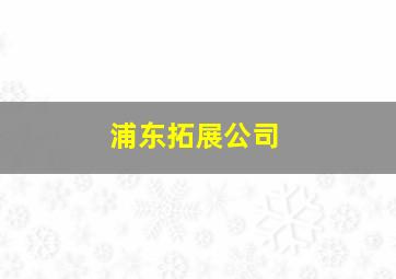 浦东拓展公司