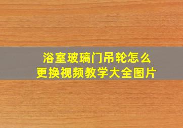 浴室玻璃门吊轮怎么更换视频教学大全图片