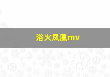 浴火凤凰mv