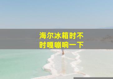 海尔冰箱时不时嘎嘣响一下