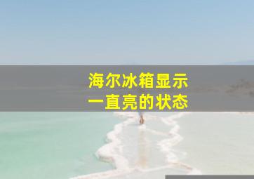 海尔冰箱显示一直亮的状态