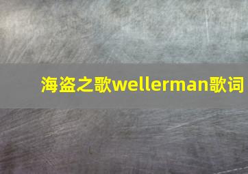 海盗之歌wellerman歌词