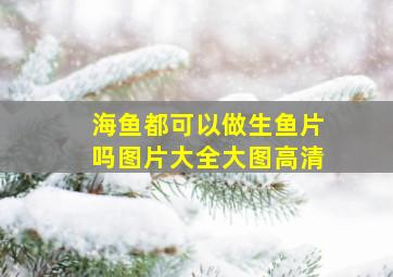 海鱼都可以做生鱼片吗图片大全大图高清