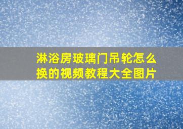 淋浴房玻璃门吊轮怎么换的视频教程大全图片