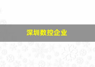 深圳数控企业