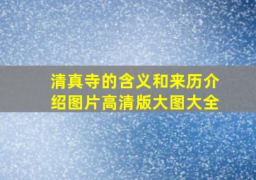 清真寺的含义和来历介绍图片高清版大图大全