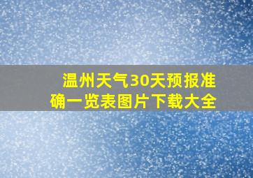 温州天气30天预报准确一览表图片下载大全