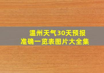 温州天气30天预报准确一览表图片大全集