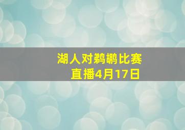 湖人对鹈鹕比赛直播4月17日