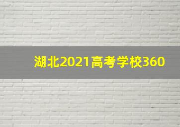 湖北2021高考学校360