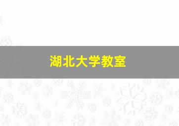 湖北大学教室