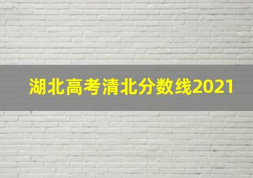 湖北高考清北分数线2021