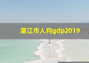 湛江市人均gdp2019