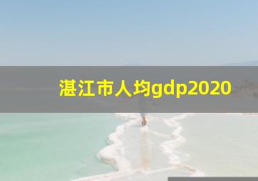 湛江市人均gdp2020