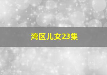 湾区儿女23集