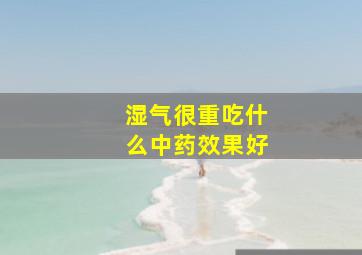 湿气很重吃什么中药效果好