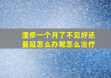 湿疹一个月了不见好还蔓延怎么办呢怎么治疗