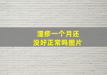 湿疹一个月还没好正常吗图片