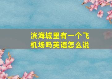 滨海城里有一个飞机场吗英语怎么说