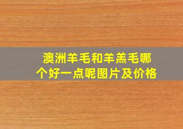 澳洲羊毛和羊羔毛哪个好一点呢图片及价格