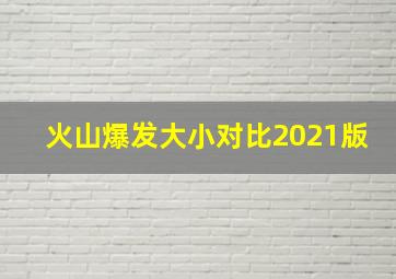 火山爆发大小对比2021版